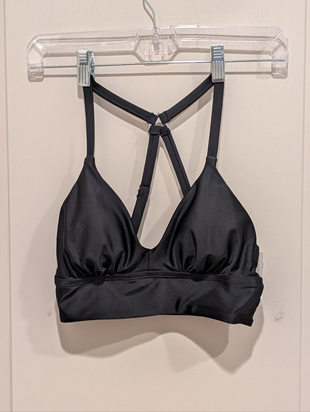 Xersion Black Strappy Bikini Top XS